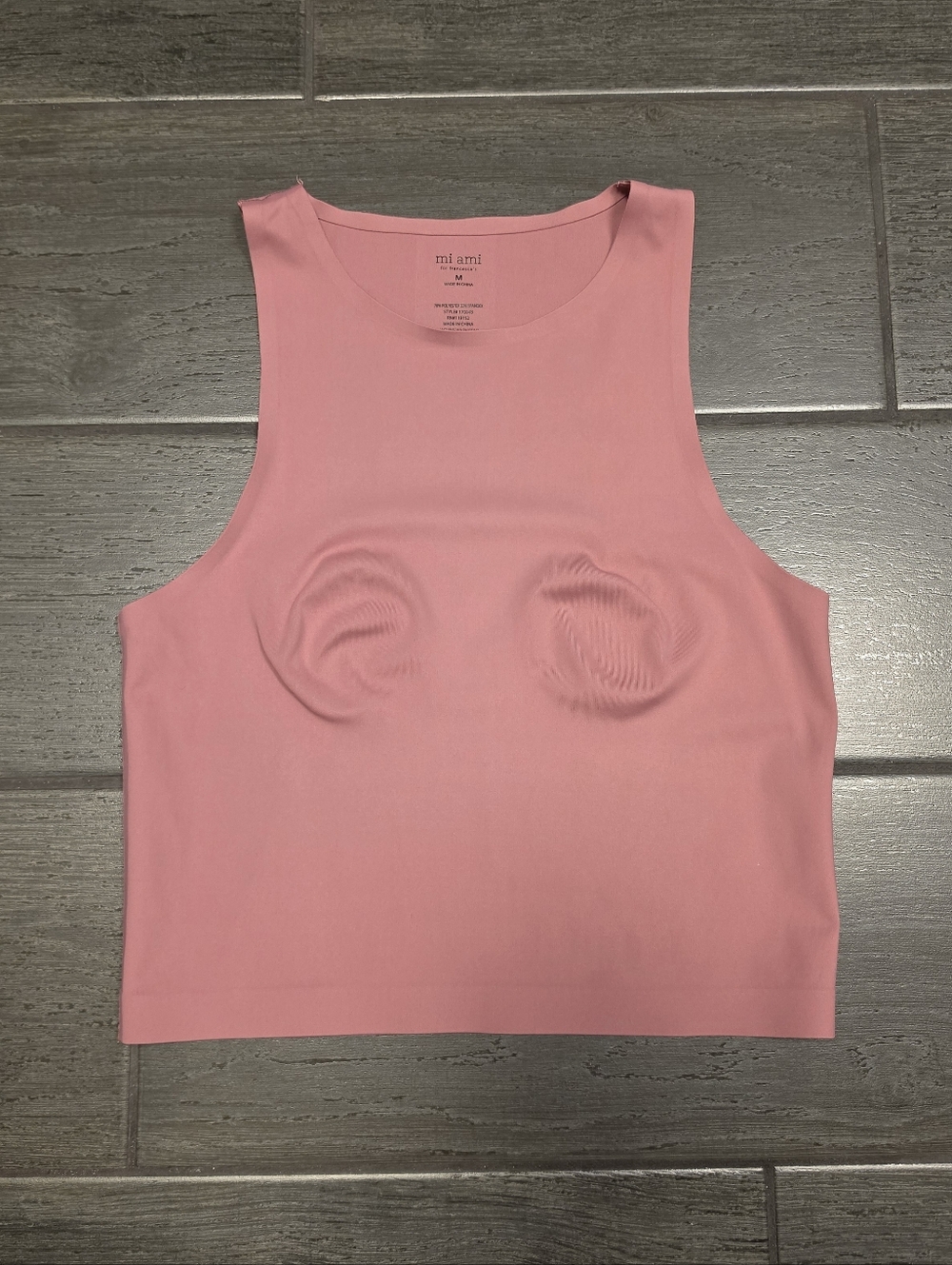 FRANCESCA'S Mi Ami Buttery Soft Dusty Pink High-Neck Sleeveless Stretchy Top - Picture 2 of 7